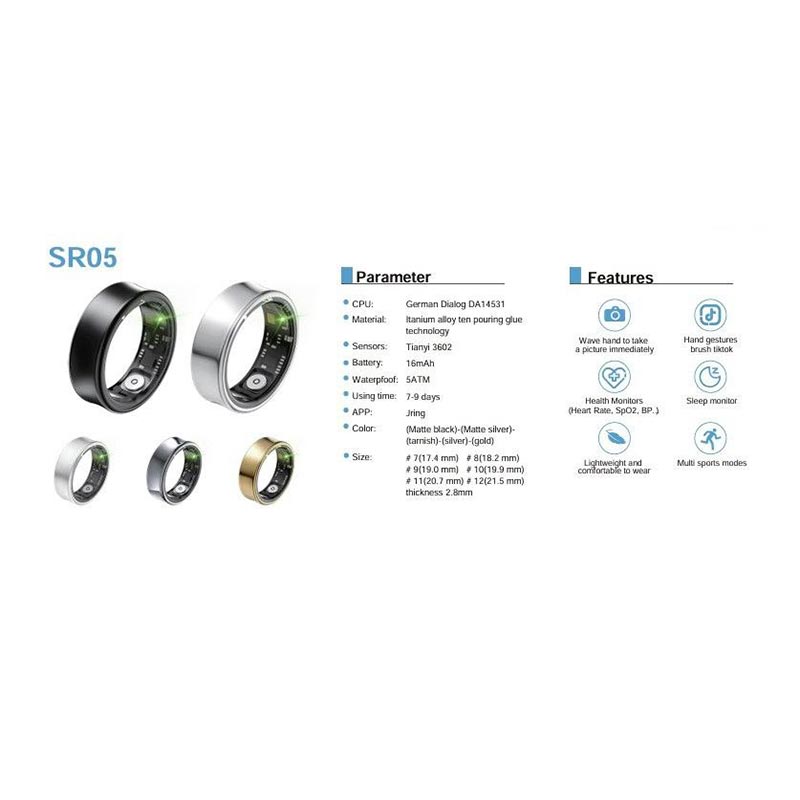 حلقه هوشمند اسمارت رینگ اوریوم مدل SR05 - Image 5