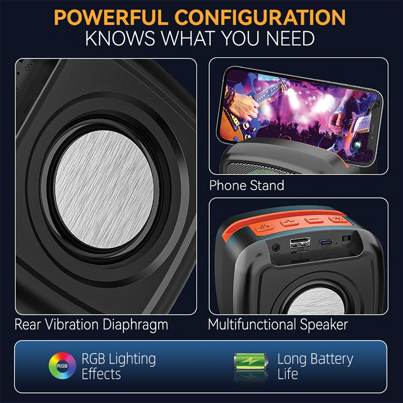 اسپیکر بلوتوثی Sing-e مدل ZQS-B101 - Image 5